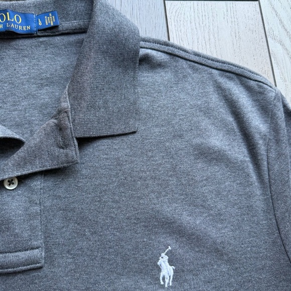 Ralph Lauren Charcoal Polo Shirt - Picture 5 of 6